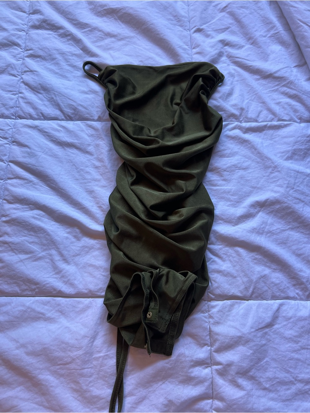 Women’s Olive Green Ruched body suit